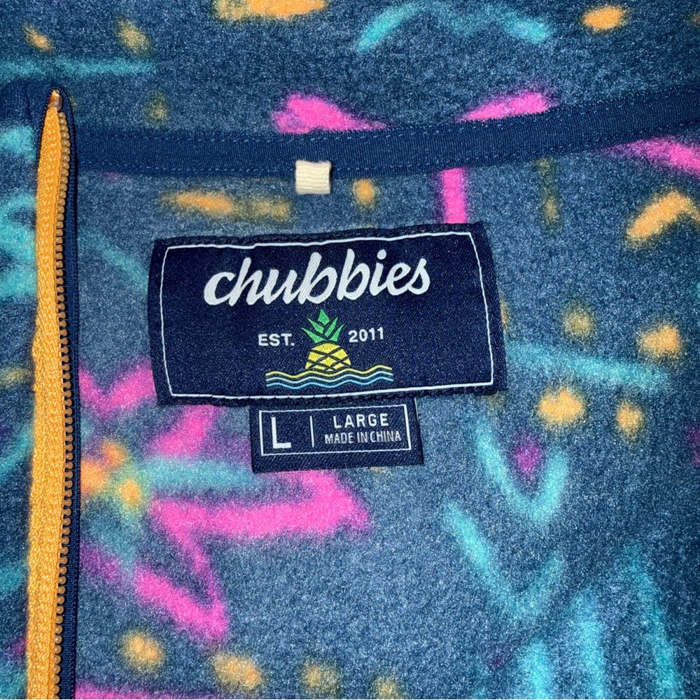 Chubbies Blue And Pink Patterned Jacket - image 3